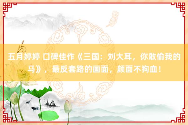 五月婷婷 口碑佳作《三国：刘大耳，你敢偷我的马》，最反套路的画面，颜面不狗血！